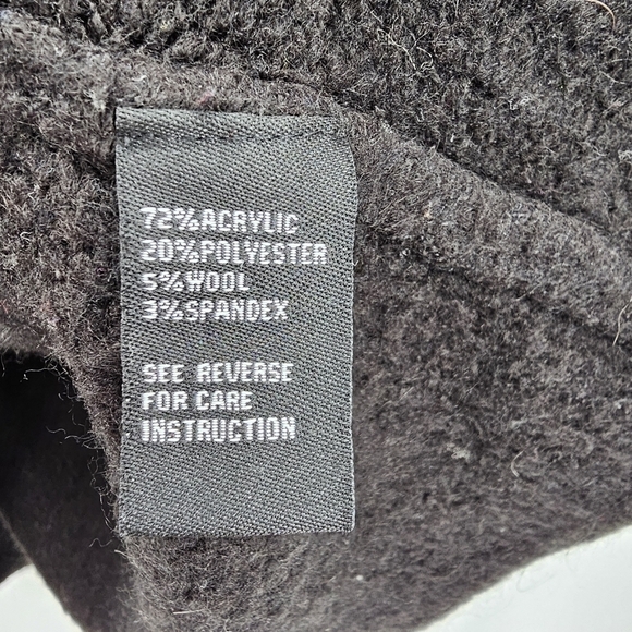 Embroidered mock neck wool blend tunic sweater womems size 1X - Picture 3 of 4